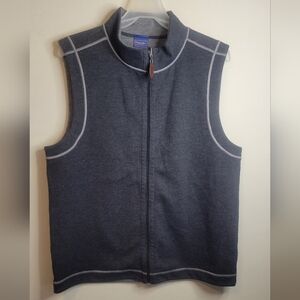 Wilkens Bros Heritage Collection Gray Sleeveless Zip-Up Vest Sz M